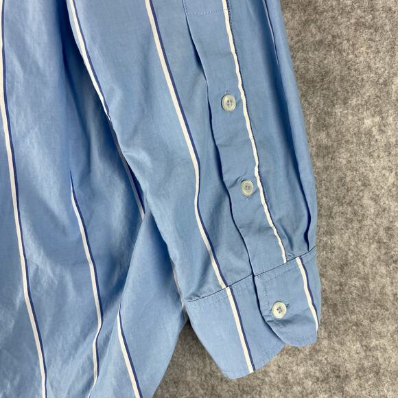 Citizens of Humanity Kayla Shirt XS Blue Canyon Stripe Button Up Poplin Cotton - Picture 15 of 16